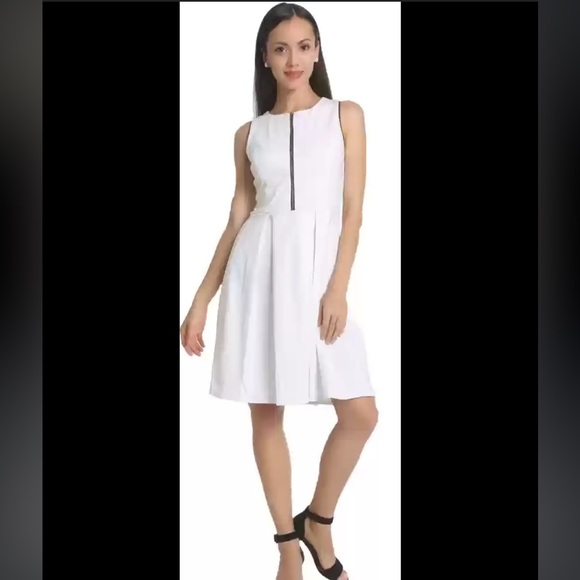 Dex white skater dress size xs item 05-15 - Picture 3 of 10